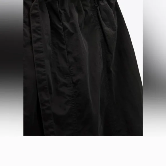 Zara Black Maxi Skirt with Pockets NWOT High Waisted Flowy Long Skirt Minimal L - Picture 4 of 4